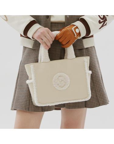 [세인트나인] 여성 핸들퍼 S로고 토드백 IVORY