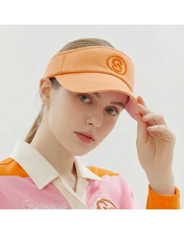 [세인트나인] 여성 S 심볼 로고 썬바이져 LIGHT ORANGE
