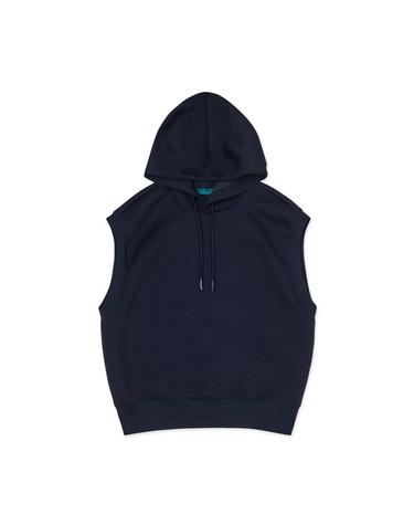 [세인트나인] 여성 테크니컬 저지 후드 베스트 NAVY