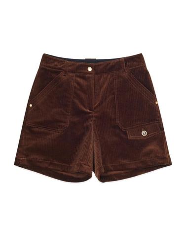 [세인트나인] 여성 코듀로이 반바지 BROWN
