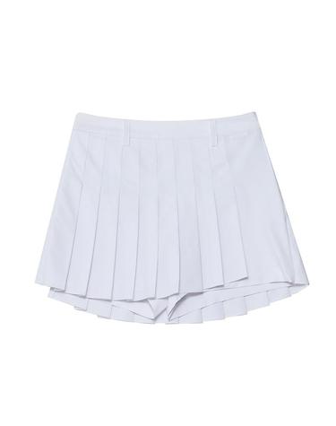 [세인트나인] 여성 플리츠 치마바지  WHITE