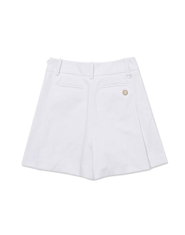 세인트나인 [세인트나인] 여성 심볼 큐롯 반바지 OFF WHITE 착용컷