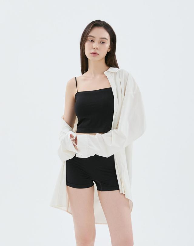 하그노스 하그노스 스퀘어넥 크롭 브라탑 착용컷