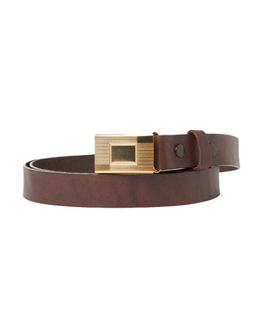 타이가 타카하시 LOT.003 히콕 벨트 브라운 TTCORE003 MUD DYED BROWN