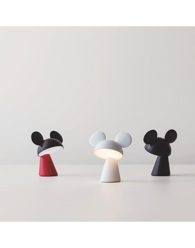 디즈니 디즈니 미키마우스 캐릭터 램프(MICKEY MOUSE mini) 포터블 무드조명 화이트 착용컷