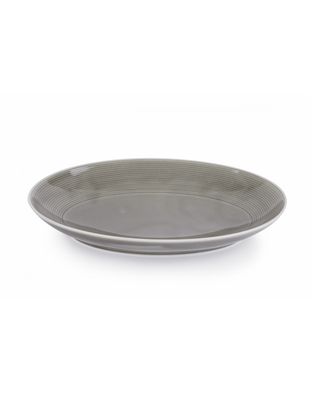 토마스 [토마스] 로프트 타원접시 27cm 문그레이 1p 착용컷