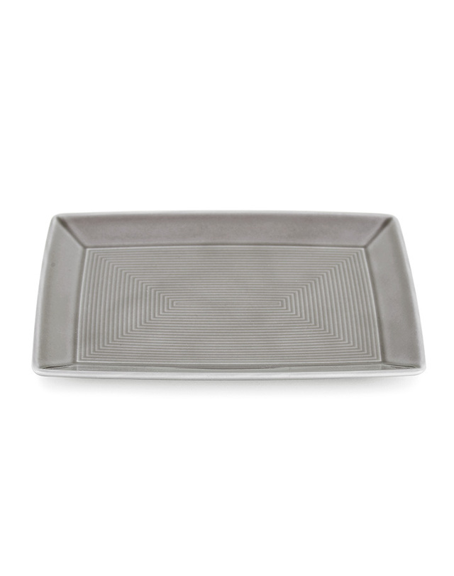 토마스 [토마스] 트랜드 직사각 접시 18.5x13.5cm (문그레이) 착용컷