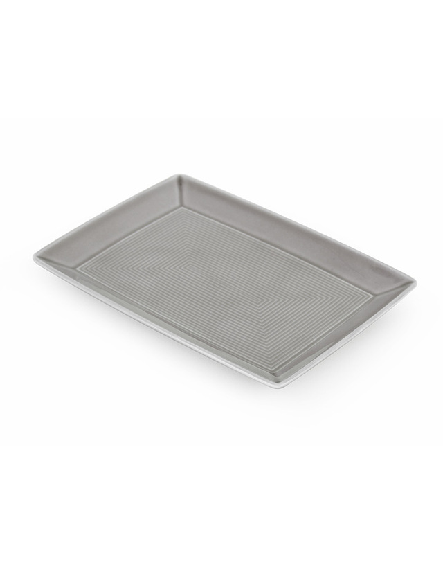 토마스 [토마스] 트랜드 직사각 접시 18.5x13.5cm (문그레이) 착용컷