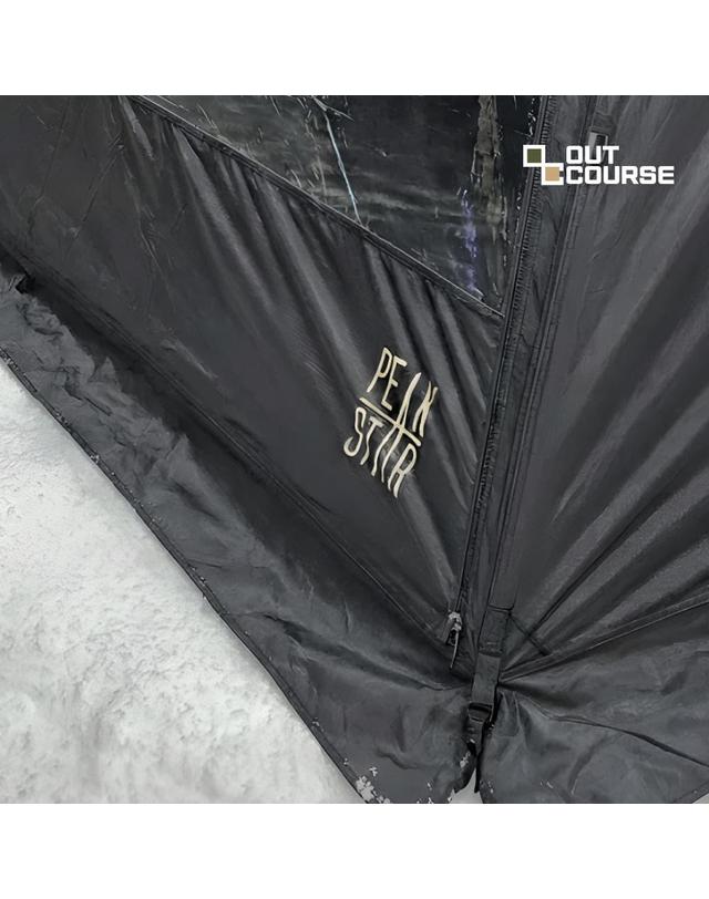 아웃코스 아웃코스 피크스타 텐트 TPU 창 블랙 착용컷