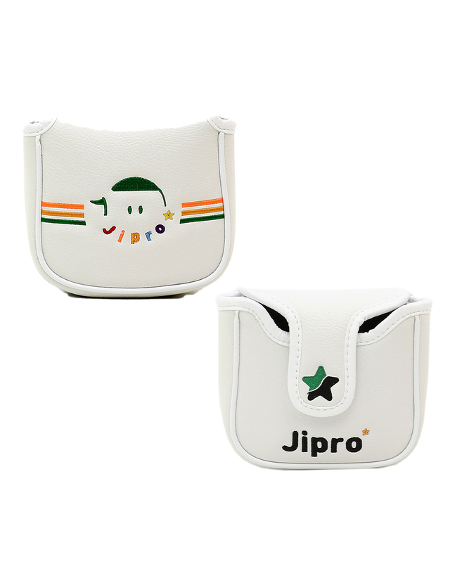 유니크에픽 JIPRO 지프로 스마일 말렛형 퍼터커버 헤드커버 착용컷