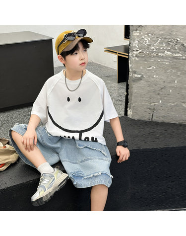스마일 레터링 상하복 세트 R17127