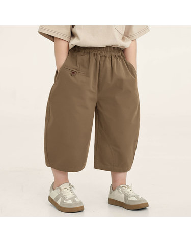 순면 내추럴 와이드 9분 팬츠 R17300