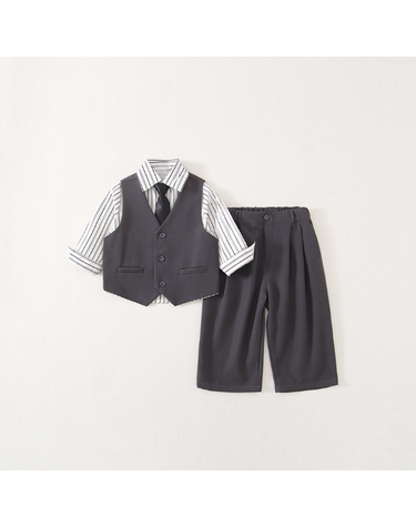 시그니처 브리티시 남아 슈트 셋업 (3pcs/4pcs) R17358