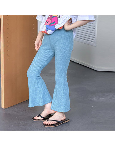 슬림 부츠컷 골지 밴딩 팬츠 R18695