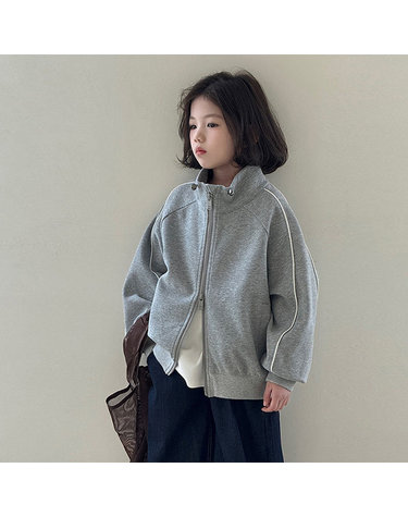 파이핑 하이넥 집업 점퍼 R18792