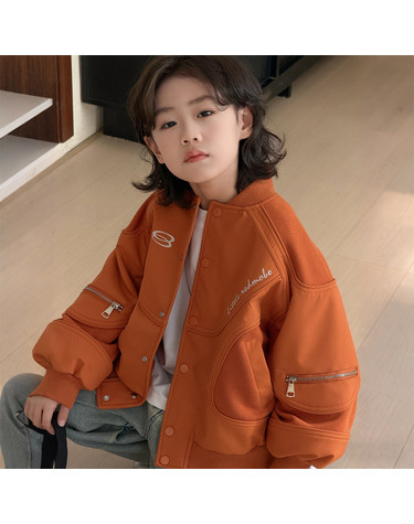 남녀공용 배색 스탠드카라 야구 점퍼 R18201
