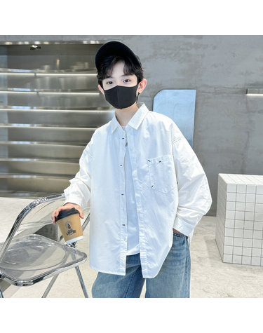 남아 소프트 오버핏 롱슬리브 셔츠 R18950
