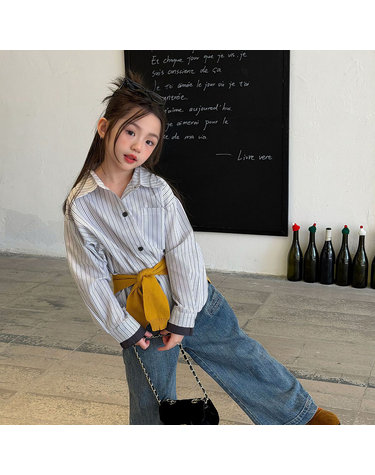 여아 마린 스트라이프 롱슬리브 셔츠 R18947