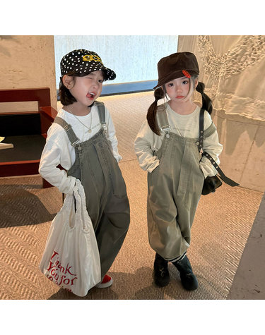 공용 워시드 워크 오버올 팬츠 R19070