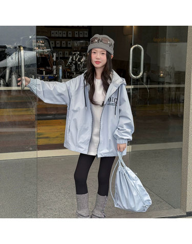 스카이 블루 후디 자켓 R20071