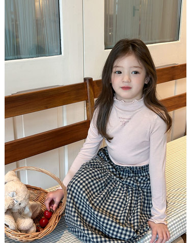 러플 하이넥 이너 톱 R19691