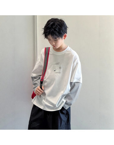 화이트 레이어드 롱슬리브 R20249