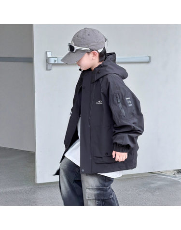 하이넥 후드 윈드 자켓 R20406