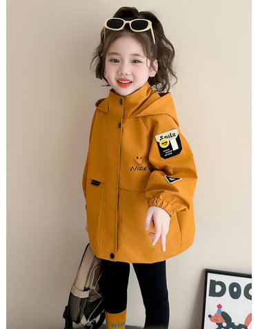머스타드 후드 바람막이 자켓 R20530
