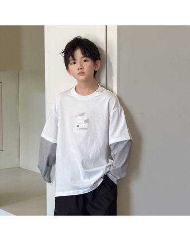 레이어드 화이트 롱슬리브 R20901