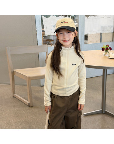 하프 집업 하이넥 슬림 점퍼 R21250