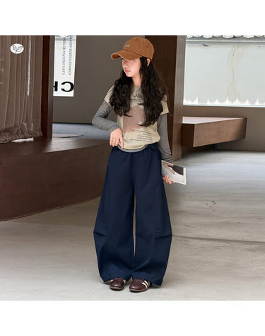 파라슈트 카고 와이드 팬츠 R22118