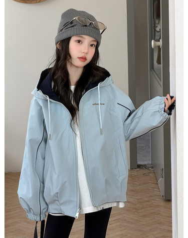 리버서블 후드 윈드 자켓 R23091