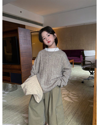 소프트 케이블 니트 스웨터 R23084