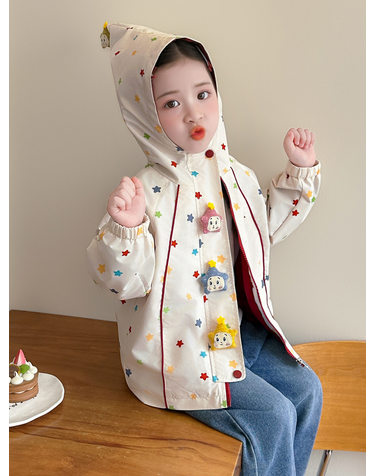 스타 스프링클 요정 후드 자켓 R23388
