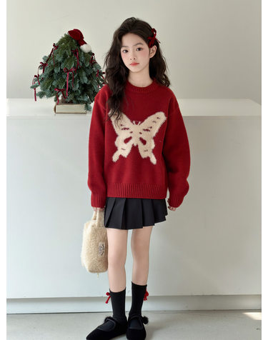 레드 버터플라이 니트 R23706