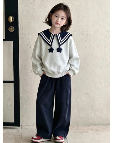 스타 세일러 카라 스웨트 티셔츠 R23694