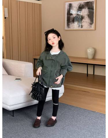 카키 크롭 필드 자켓 R24499