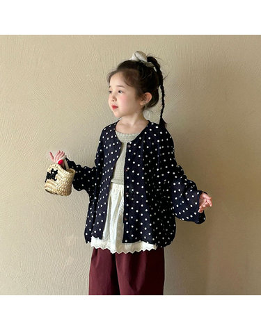 마리 도트 블라우스 R13762