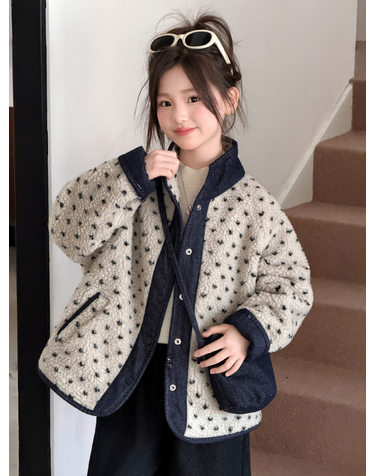 도트 보아 리버서블 자켓 R27636