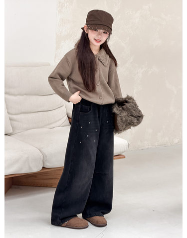 스타 스톤 기모 배럴 데님 R28398