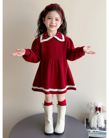 세일러 카라 니트 원피스 R28782