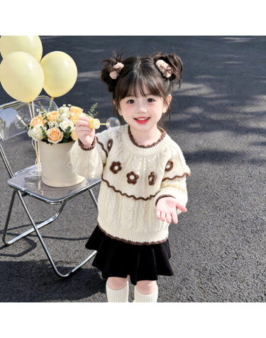 로즈 크로셰 플라워 니트 R29374