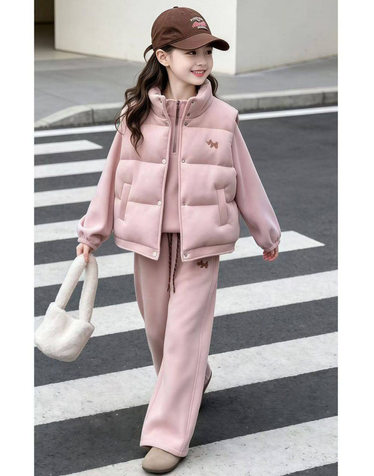 로즈 패딩 베스트 셋업 R29592