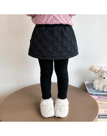 퀼팅 스커트 레이어드 기모 레깅스 R29454