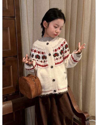 노르딕 블룸 니트 카디건 R29649