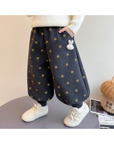 데이지 도트 벌룬 기모 팬츠 R29636