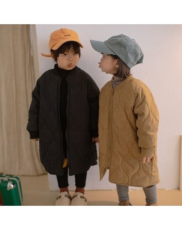 다이아 퀼팅 롱 패딩 코트 R29777