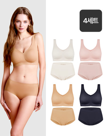 [스테디셀러]데일리 런닝브라 +팬티 4SET