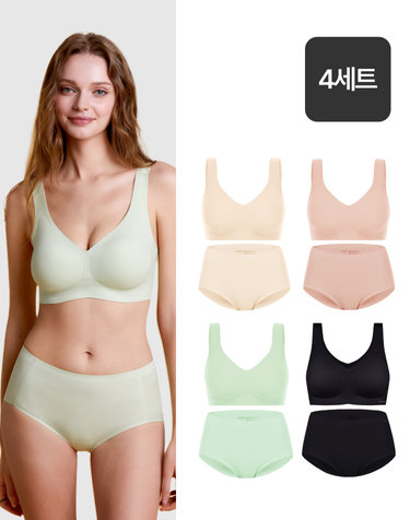 시그니처 찰떡촉감 런닝브라+팬티 2SET