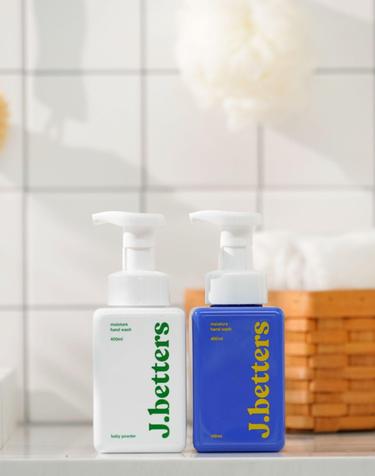 제이베럴즈 모이스처 핸드워시 본품 400ml 1+1 (총 2개)
